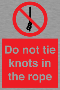 PV7644: Do not tie knots in the rope