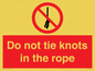PV7644: Do not tie knots in the rope