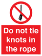 PV7644: Do not tie knots in the rope