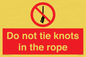 PV7644: Do not tie knots in the rope