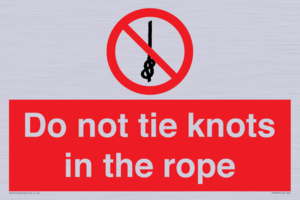PV7644: Do not tie knots in the rope
