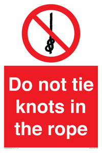 PV7644: Do not tie knots in the rope