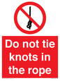 PV7644: Do not tie knots in the rope