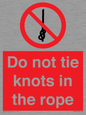 PV7644: Do not tie knots in the rope