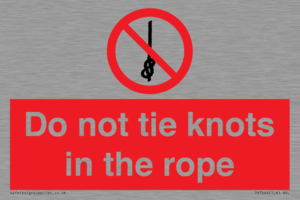 PV7644: Do not tie knots in the rope