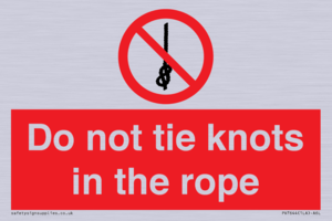 PV7644: Do not tie knots in the rope
