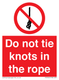 PV7644: Do not tie knots in the rope