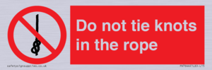 PV7644: Do not tie knots in the rope
