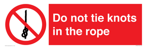 PV7644: Do not tie knots in the rope