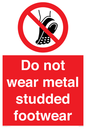 PV7649: Do not wear metal studded footwear