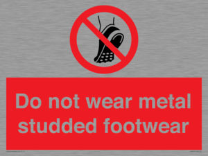 PV7649: Do not wear metal studded footwear