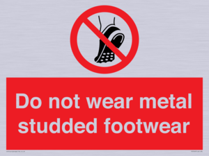 PV7649: Do not wear metal studded footwear