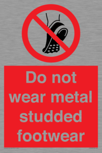 PV7649: Do not wear metal studded footwear