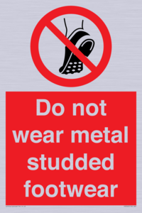 PV7649: Do not wear metal studded footwear