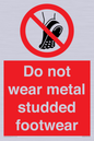 PV7649: Do not wear metal studded footwear