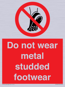 PV7649: Do not wear metal studded footwear
