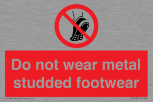 PV7649: Do not wear metal studded footwear
