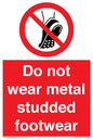 PV7649: Do not wear metal studded footwear