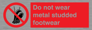 PV7649: Do not wear metal studded footwear
