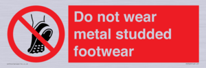 PV7649: Do not wear metal studded footwear