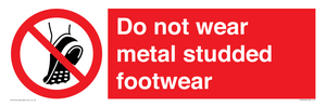 PV7649: Do not wear metal studded footwear