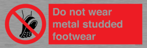 PV7649: Do not wear metal studded footwear
