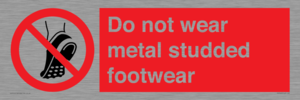 PV7649: Do not wear metal studded footwear