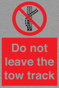 PV7650: Do not leave the tow track