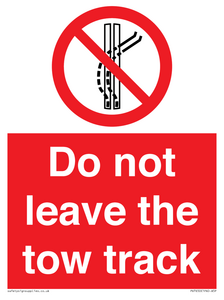 PV7650: Do not leave the tow track
