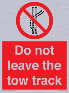 PV7650: Do not leave the tow track