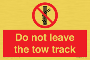 PV7650: Do not leave the tow track