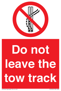 PV7650: Do not leave the tow track