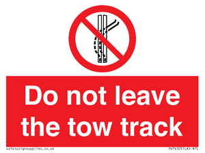 PV7650: Do not leave the tow track