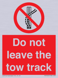 PV7650: Do not leave the tow track