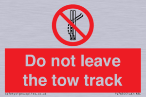 PV7650: Do not leave the tow track