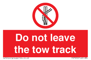 PV7650: Do not leave the tow track