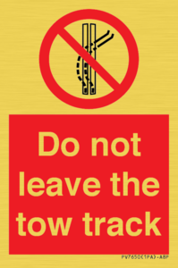PV7650: Do not leave the tow track