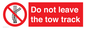 PV7650: Do not leave the tow track