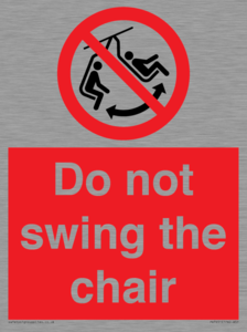 PV7651: Do not swing the chair