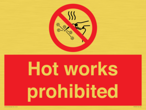 PV7652: Hot works prohibited