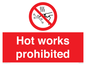 PV7652: Hot works prohibited