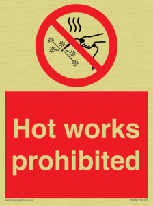PV7652: Hot works prohibited