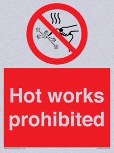 PV7652: Hot works prohibited