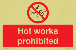 PV7652: Hot works prohibited