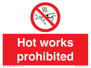 PV7652: Hot works prohibited