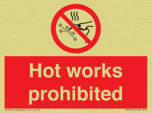 PV7652: Hot works prohibited