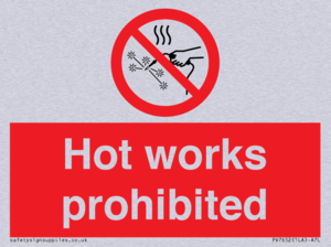 PV7652: Hot works prohibited