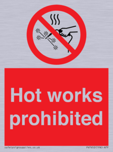PV7652: Hot works prohibited