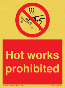 PV7652: Hot works prohibited