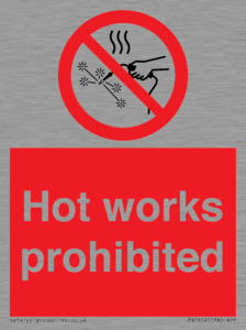 PV7652: Hot works prohibited